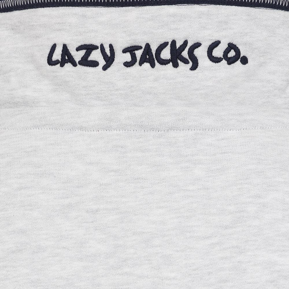 Rouge - Pack Shot - Lazy Jacks Mens Colour Block Sweatshirt
