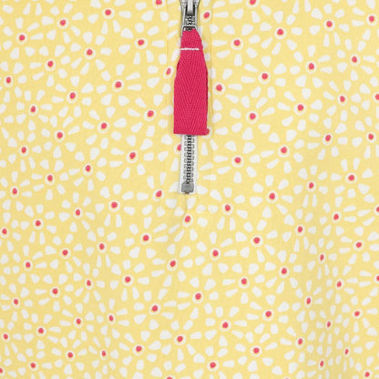 Sunshine - Side - Lazy Jacks Girls Printed Quarter Zip Sweatshirt