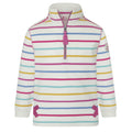 Periwinkle - Front - Lazy Jacks Girls Striped Sweatshirt