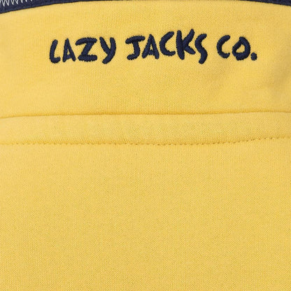 Yellow - Lifestyle - Lazy Jacks Boys Quarter Zip Sweatshirt
