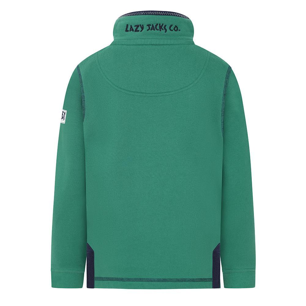 Fern - Side - Lazy Jacks Boys Quarter Zip Sweatshirt