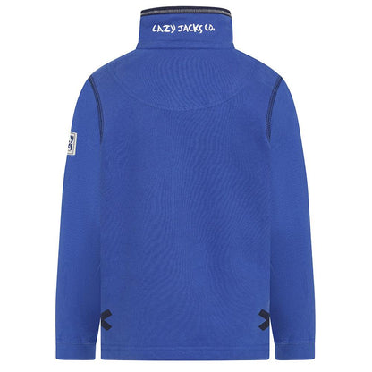 Royal Blue - Side - Lazy Jacks Boys Quarter Zip Sweatshirt