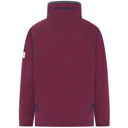 Currant - Side - Lazy Jacks Boys Quarter Zip Sweatshirt