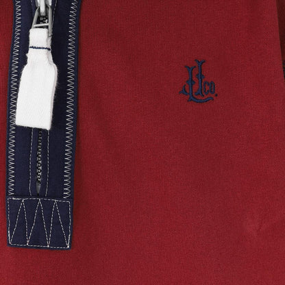 Sangria - Side - Lazy Jacks Boys Quarter Zip Sweatshirt