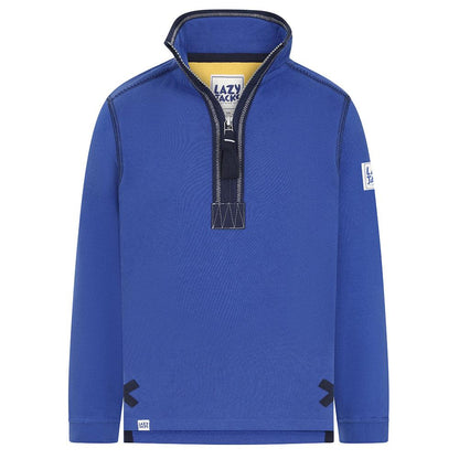 Royal Blue - Front - Lazy Jacks Boys Quarter Zip Sweatshirt