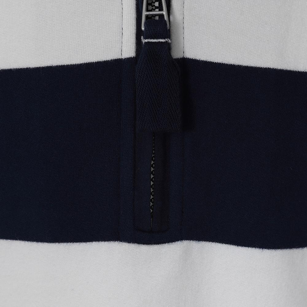 Black-White - Back - Lazy Jacks Boys Wide Stripe Sweatshirt