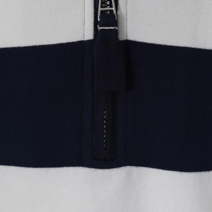 Black-White - Back - Lazy Jacks Boys Wide Stripe Sweatshirt
