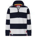 Black-White - Front - Lazy Jacks Boys Wide Stripe Sweatshirt