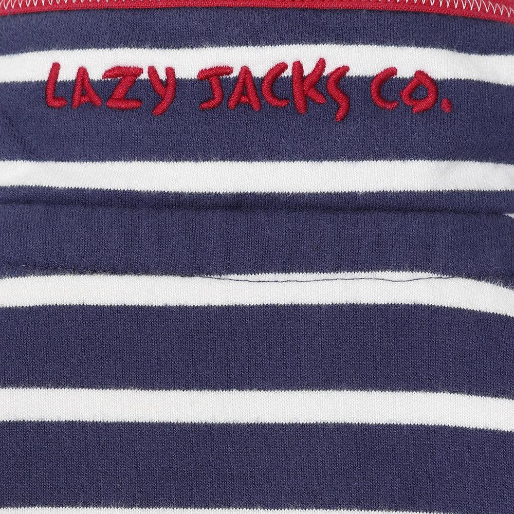 Marine-Red - Lifestyle - Lazy Jacks Boys Quarter Zip Sweatshirt
