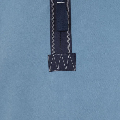 Airforce Blue - Back - Lazy Jacks Mens Panel Sweatshirt