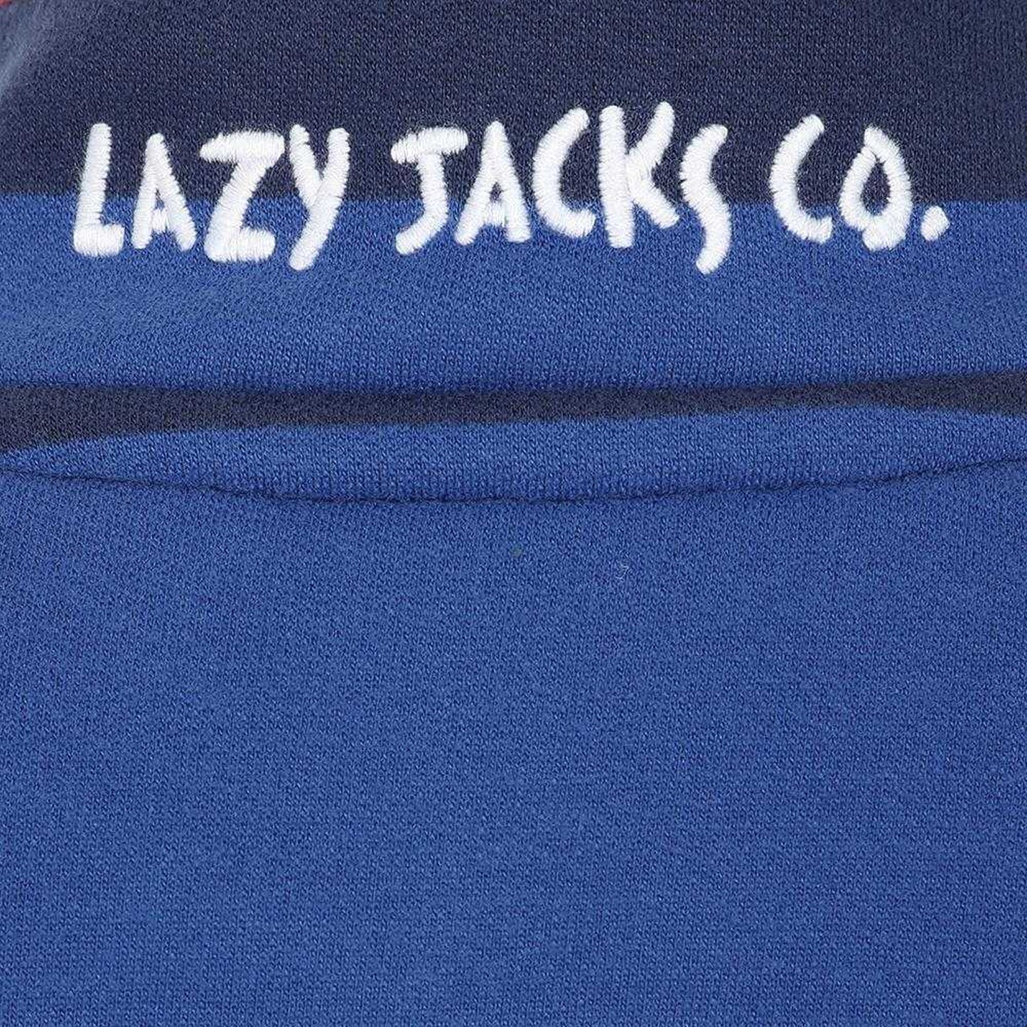 Royal Blue - Lifestyle - Lazy Jacks Boys Striped Half Zip Sweatshirt