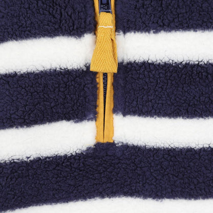 Marine - Side - Lazy Jacks Boys Quarter Zip Sweatshirt