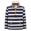 Marine - Front - Lazy Jacks Boys Quarter Zip Sweatshirt