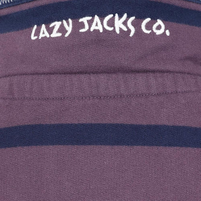 Grape - Lifestyle - Lazy Jacks Childrens-Kids Striped Sweatshirt
