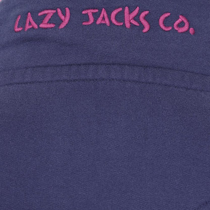 Grey Marl - Pack Shot - Lazy Jacks Womens-Ladies Quarter Zip Sweatshirt