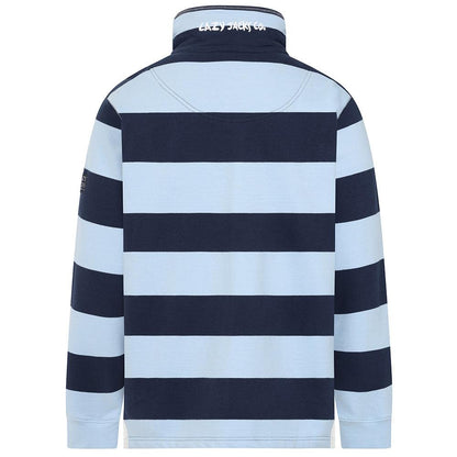 Sky - Lifestyle - Lazy Jacks Mens Striped Quarter Zip Sweatshirt