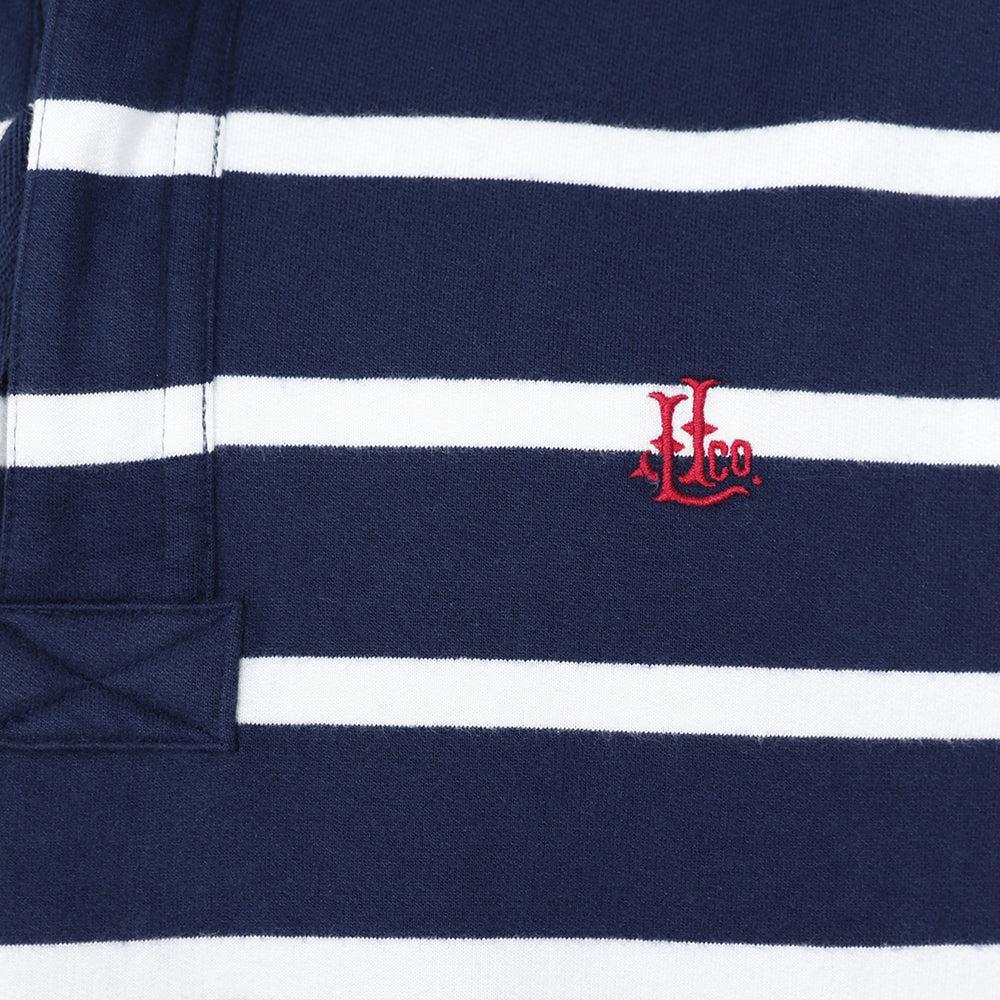Marine - Lifestyle - Lazy Jacks Mens Striped Quarter Zip Sweatshirt