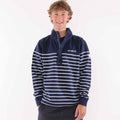 Marine - Front - Lazy Jacks Mens Quarter Zip Sweatshirt