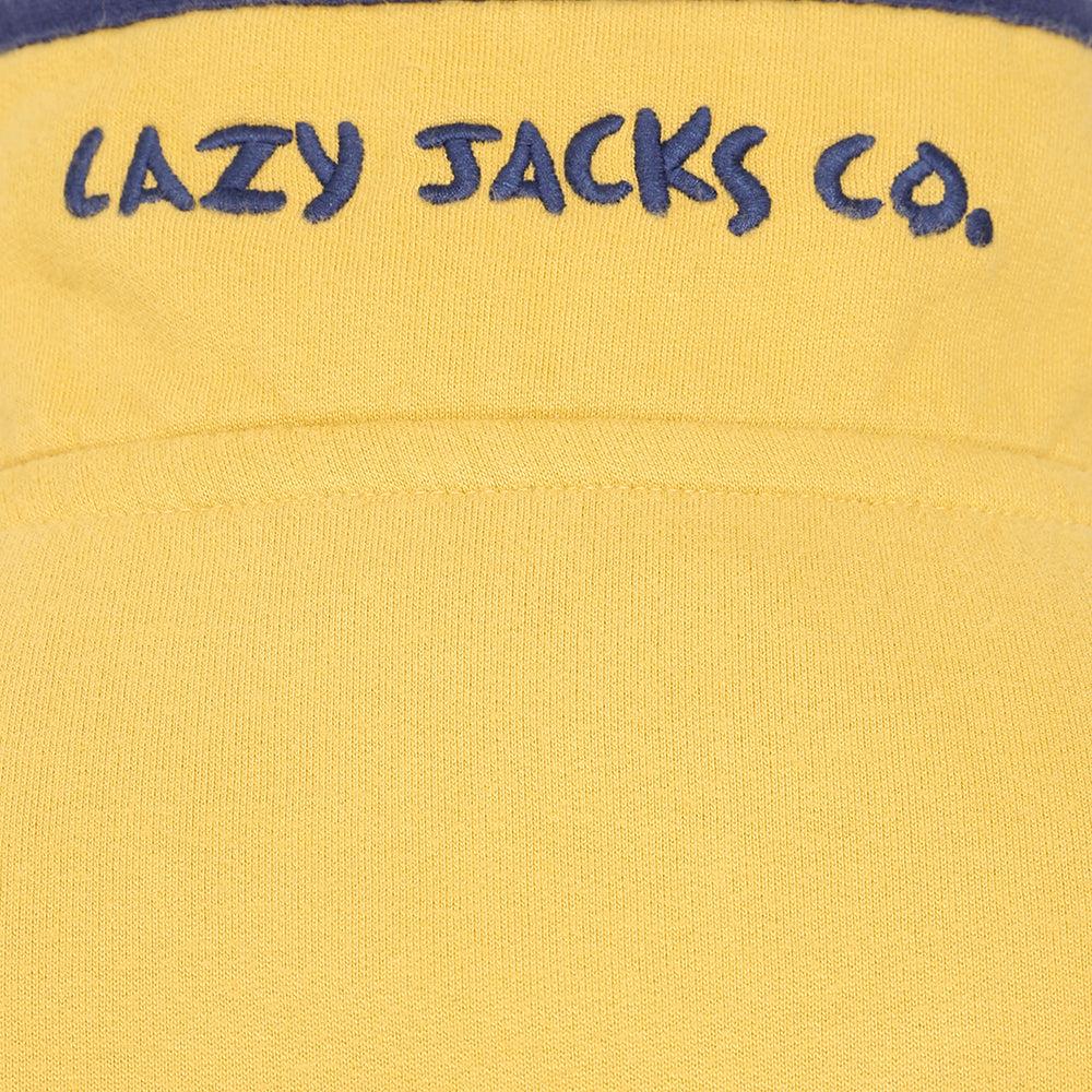 Heather - Pack Shot - Lazy Jacks Womens-Ladies Button Neck Sweatshirt