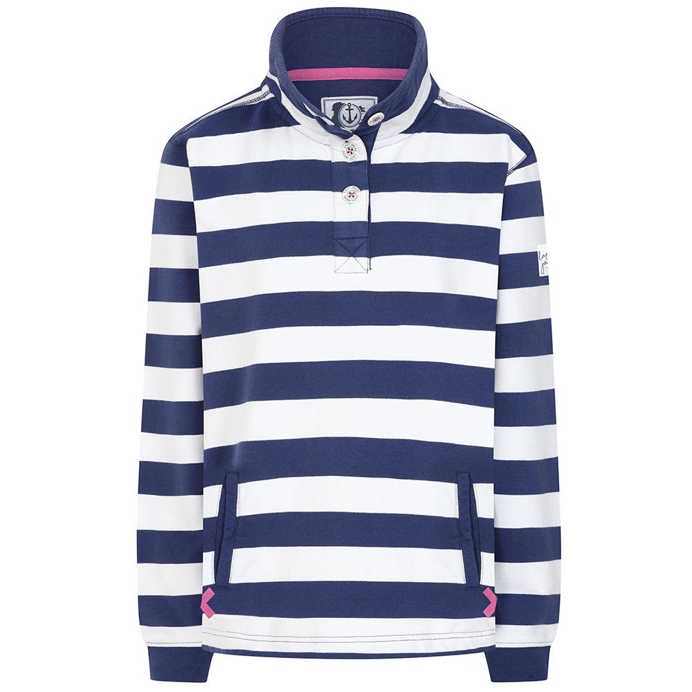 Twilight - Back - Lazy Jacks Womens-Ladies Button Neck Sweatshirt