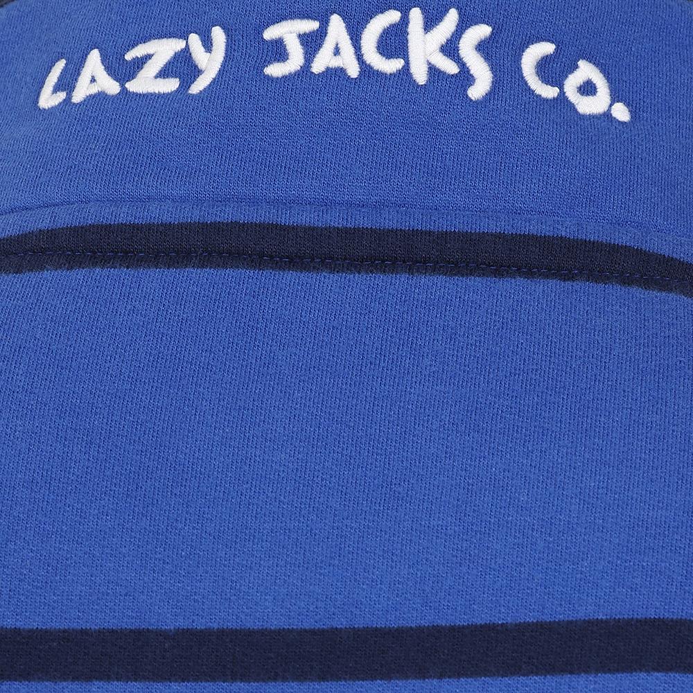 Royal Blue - Lifestyle - Lazy Jacks Mens Striped Sweatshirt