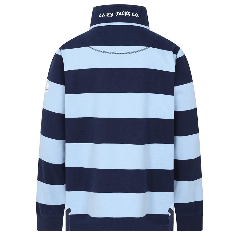 Sky - Side - Lazy Jacks Mens Striped Sweatshirt