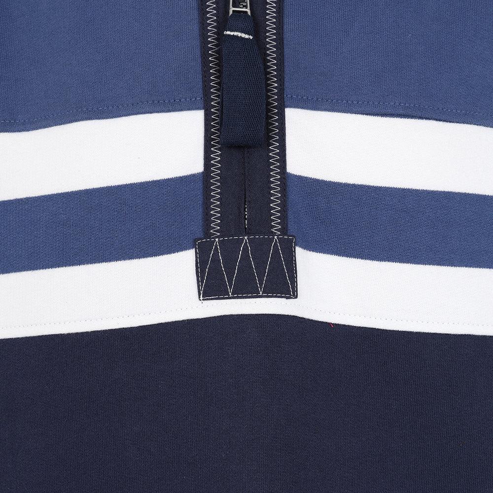 Denim - Side - Lazy Jacks Mens Striped Sweatshirt