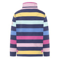 Twilight - Back - Lazy Jacks Childrens-Kids Striped Quarter Zip Sweatshirt