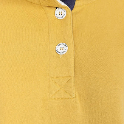 Heather - Side - Lazy Jacks Womens-Ladies Button Neck Sweatshirt