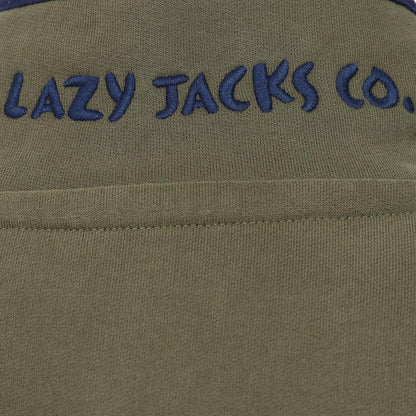 Khaki Green - Lifestyle - Lazy Jacks Womens-Ladies Button Neck Sweatshirt
