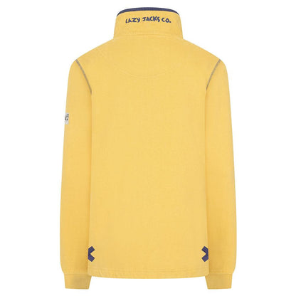 Heather - Back - Lazy Jacks Womens-Ladies Button Neck Sweatshirt