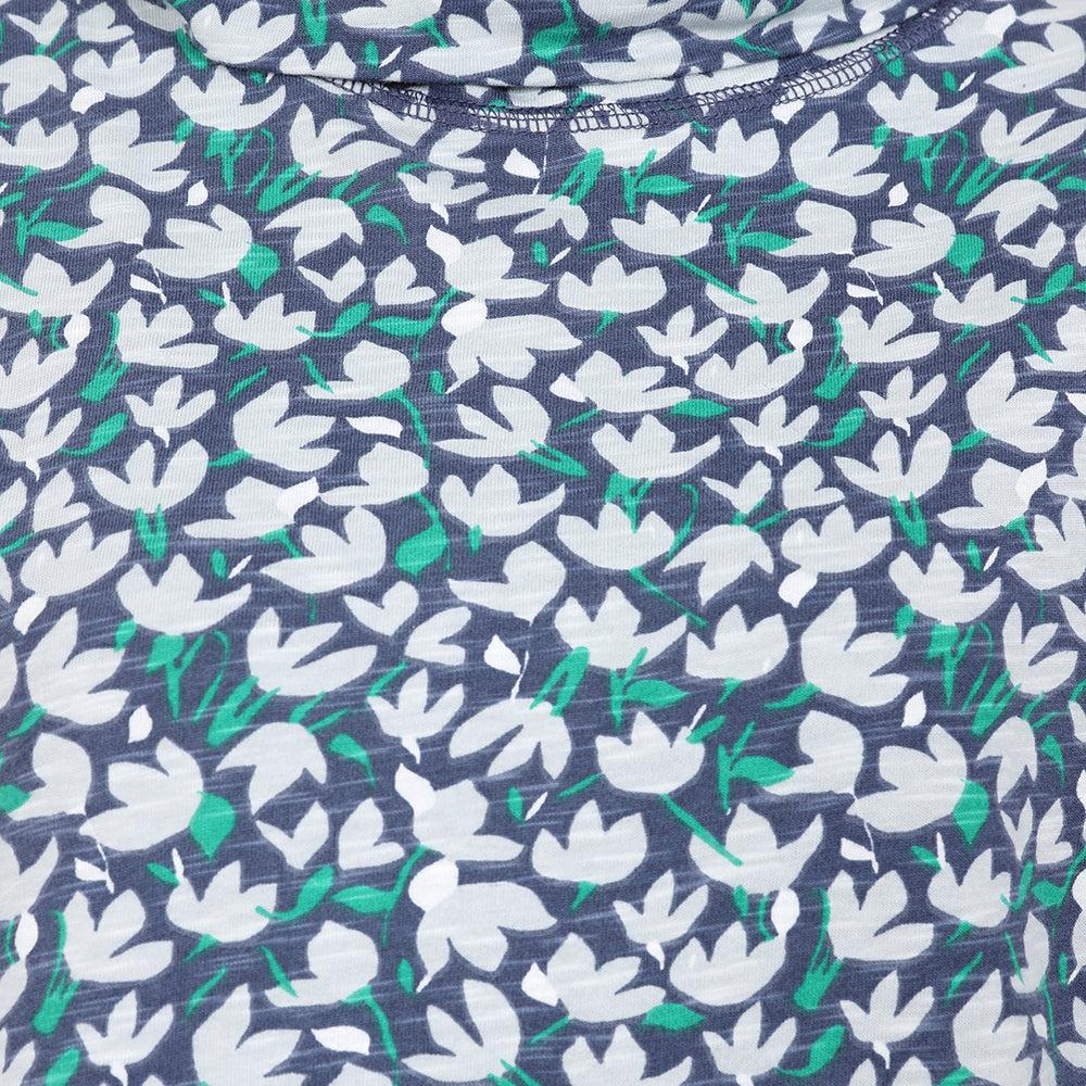 Emerald - Side - Lazy Jacks Womens-Ladies Printed Polo Neck Sweatshirt