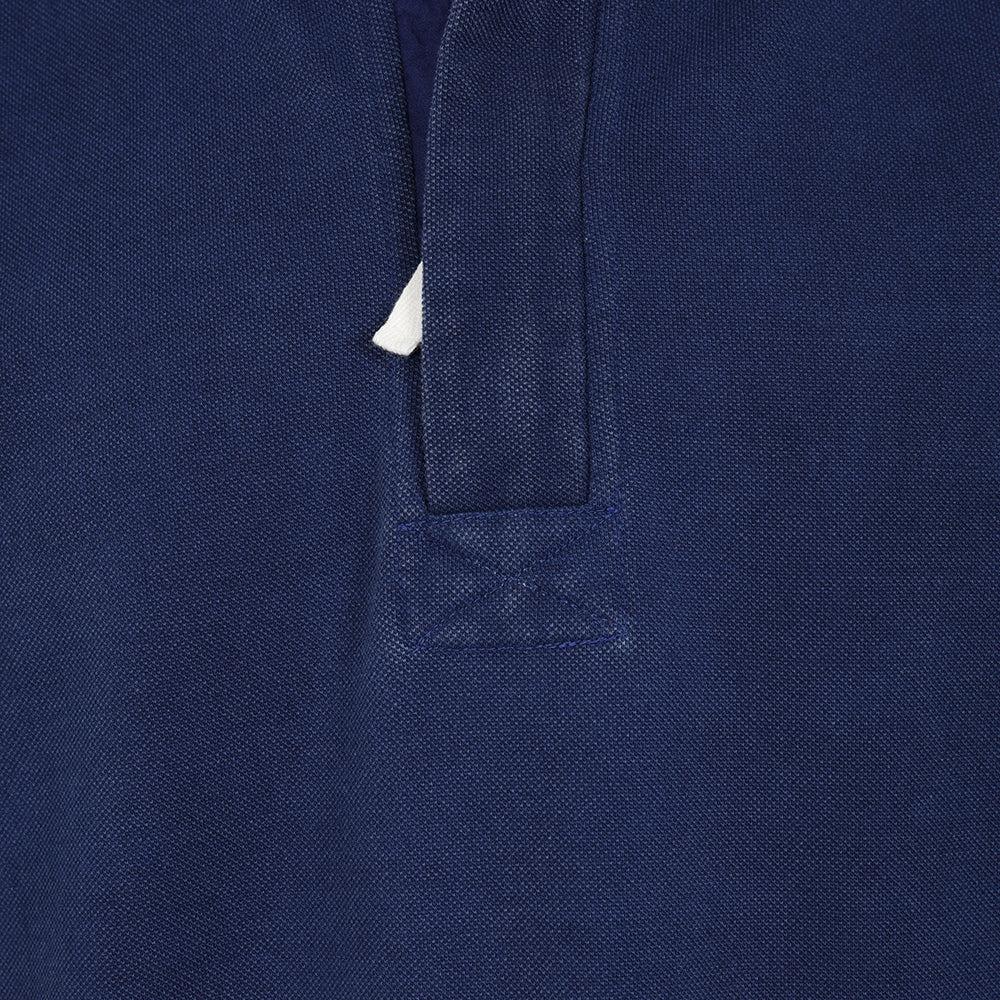 Marine - Back - Lazy Jacks Mens Pique Quarter Zip Sweatshirt