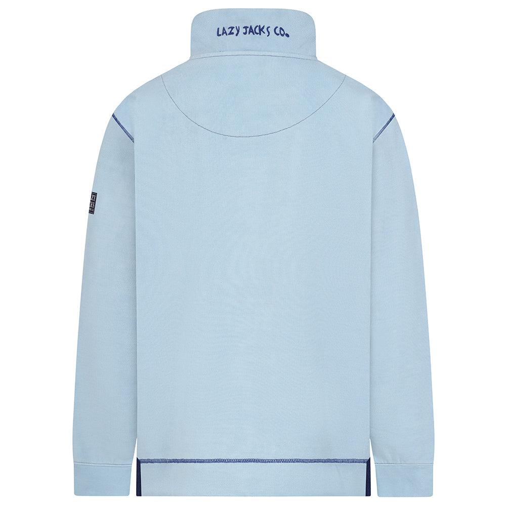 Sky - Lifestyle - Lazy Jacks Mens Pique Quarter Zip Sweatshirt