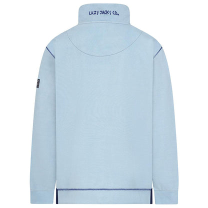 Sky - Lifestyle - Lazy Jacks Mens Pique Quarter Zip Sweatshirt