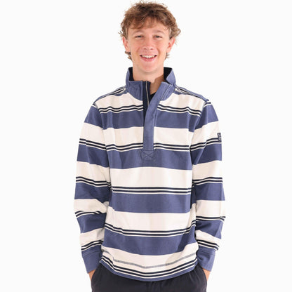 Denim - Front - Lazy Jacks Mens Pique Sweatshirt