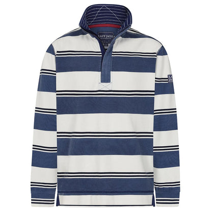 Denim - Back - Lazy Jacks Mens Pique Sweatshirt