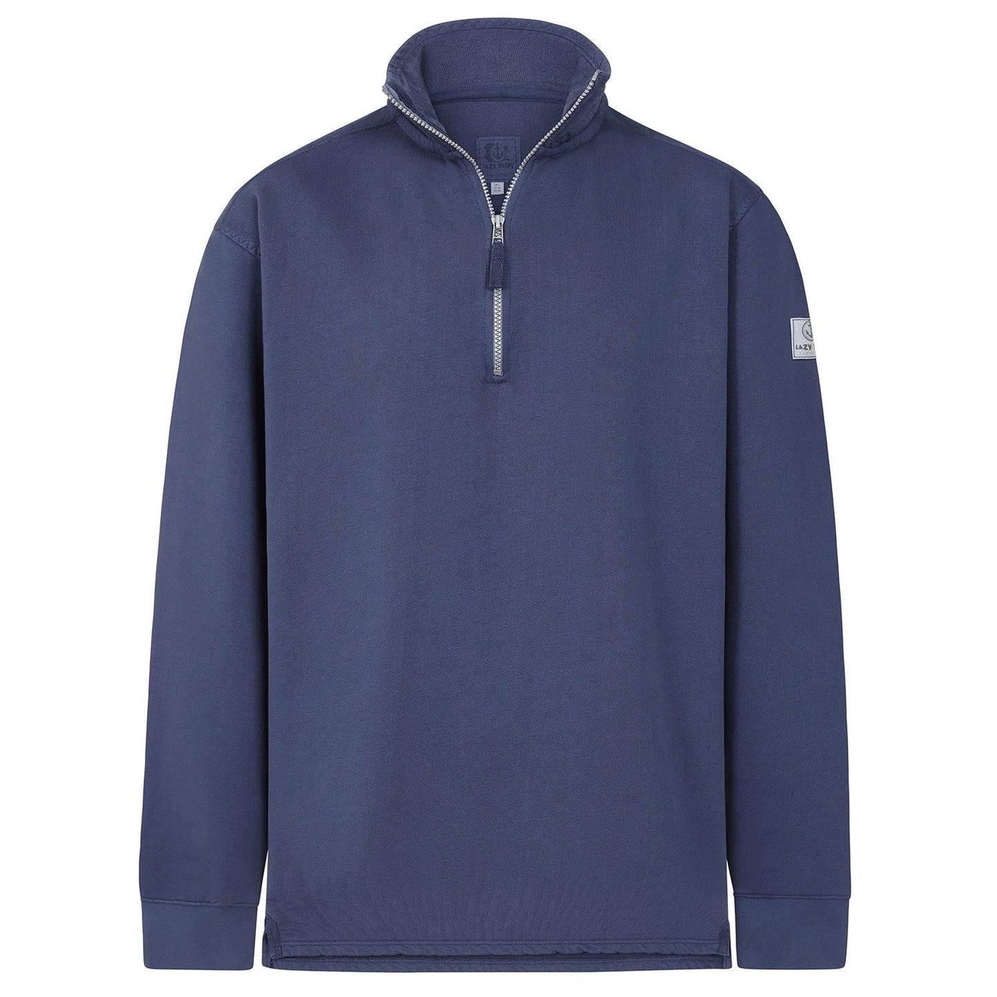 Denim - Back - Lazy Jacks Mens Quarter Zip Sweatshirt