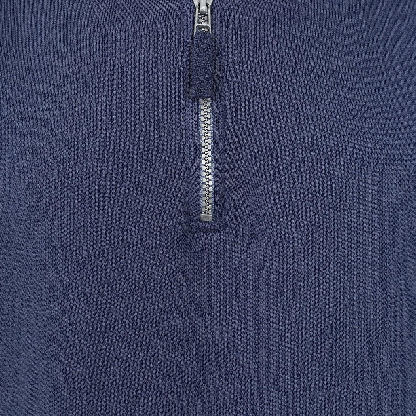 Denim - Side - Lazy Jacks Mens Quarter Zip Sweatshirt