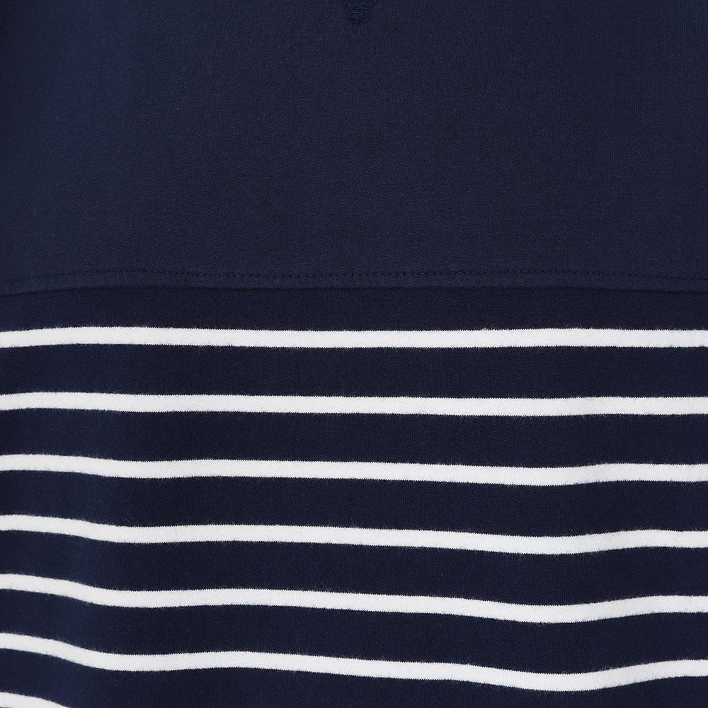 Marine - Back - Lazy Jacks Womens-Ladies Striped Sweatshirt