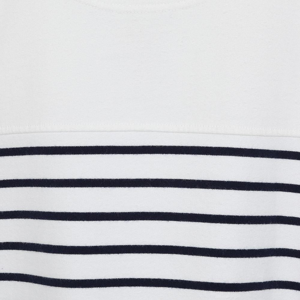 White - Lifestyle - Lazy Jacks Womens-Ladies Striped Sweatshirt