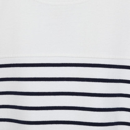 White - Lifestyle - Lazy Jacks Womens-Ladies Striped Sweatshirt