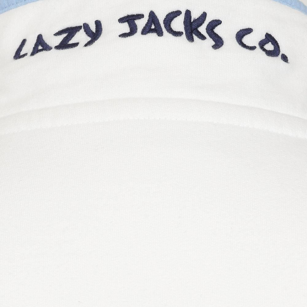 Pastel - Lifestyle - Lazy Jacks Womens-Ladies Striped Button Neck Sweatshirt
