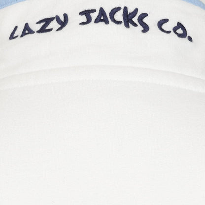 Pastel - Lifestyle - Lazy Jacks Womens-Ladies Striped Button Neck Sweatshirt