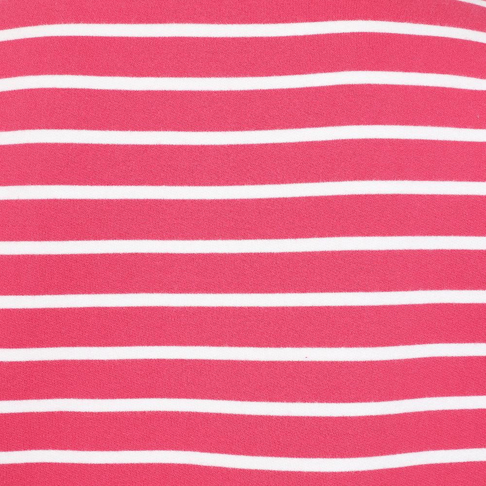 Cherry - Back - Lazy Jacks Womens-Ladies Striped Roll Neck Sweatshirt