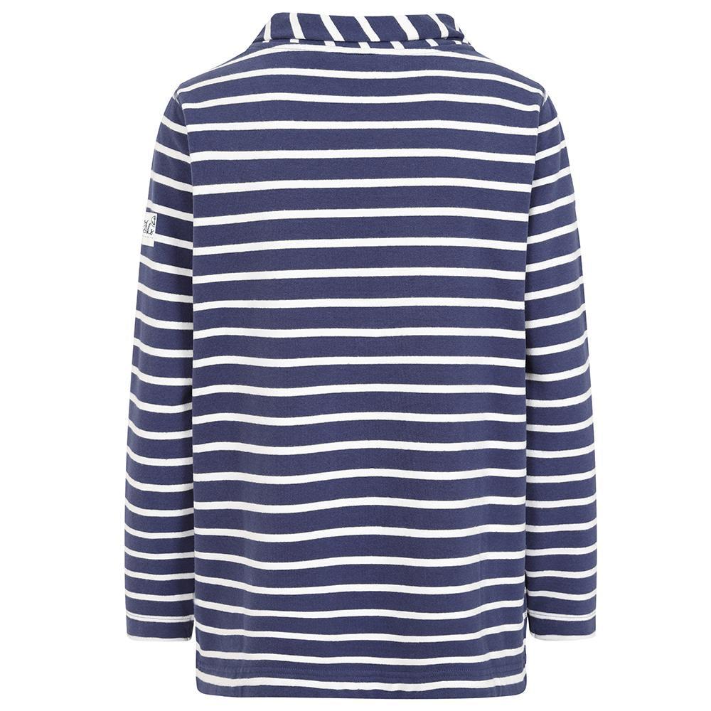 Twilight - Back - Lazy Jacks Womens-Ladies Striped Roll Neck Sweatshirt