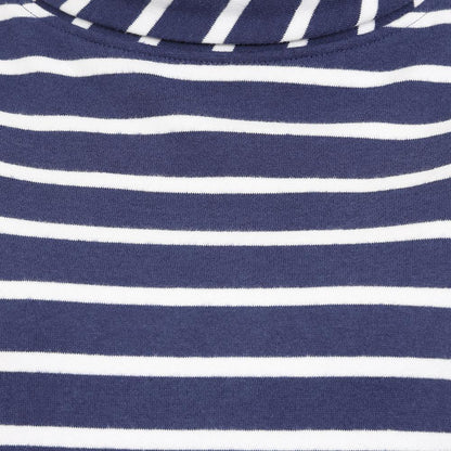 Twilight - Side - Lazy Jacks Womens-Ladies Striped Roll Neck Sweatshirt