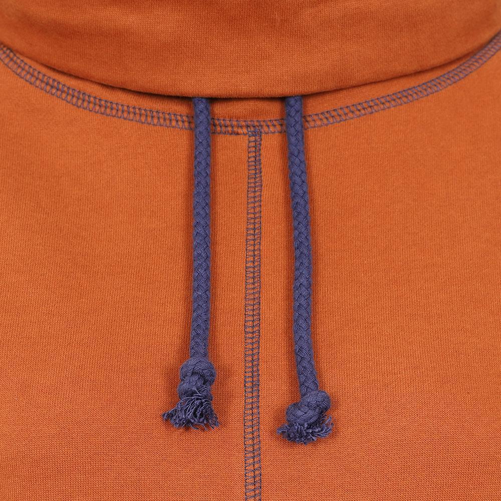 Rust - Back - Lazy Jacks Womens-Ladies High-Neck Sweatshirt