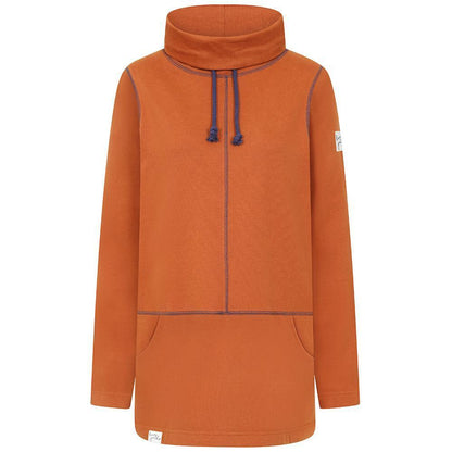 Rust - Front - Lazy Jacks Womens-Ladies High-Neck Sweatshirt