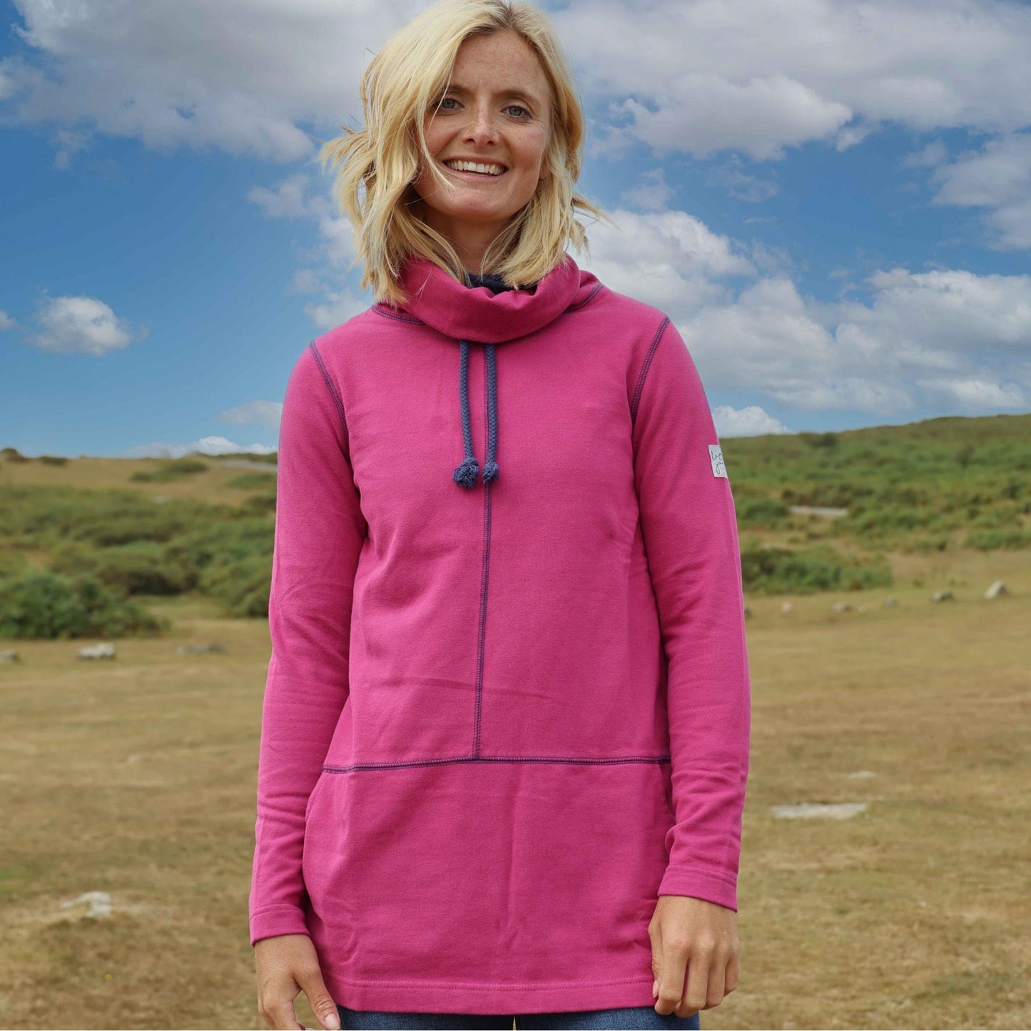 Honeysuckle - Back - Lazy Jacks Womens-Ladies High-Neck Sweatshirt